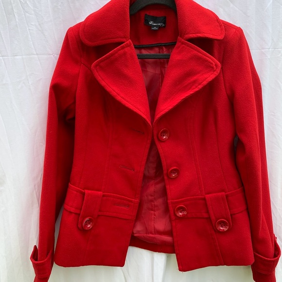 Forever 21 Jackets & Blazers - 🧣Forever 21 Beautiful Red Coat Jacket